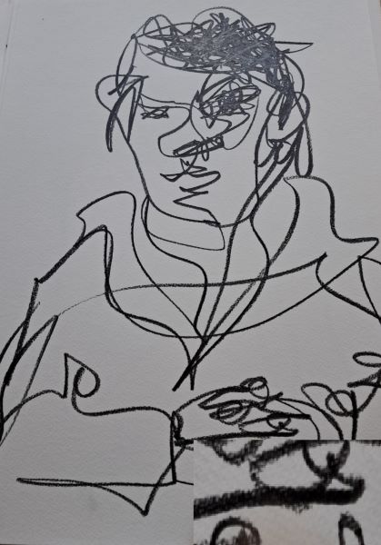 [2024] Untitled, Graphite on paper, Size Unknown